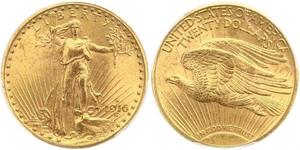 20 Доллар США (1776 - ) Золото 