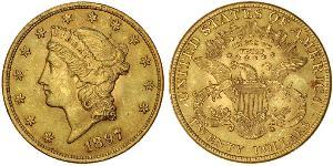 20 Доллар США (1776 - ) Золото 