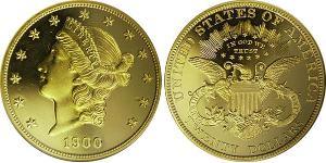 20 Доллар США (1776 - ) Золото 