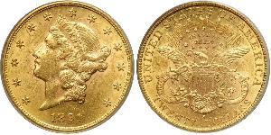 20 Доллар США (1776 - ) Золото 