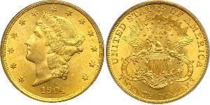 20 Доллар США (1776 - ) Золото 