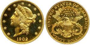 20 Доллар США (1776 - ) Золото 