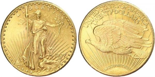 20 Доллар США (1776 - ) Золото 