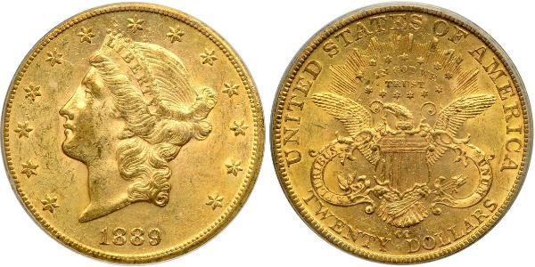 20 Доллар США (1776 - ) Золото 