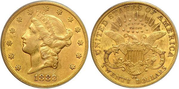 20 Доллар США (1776 - ) Золото 