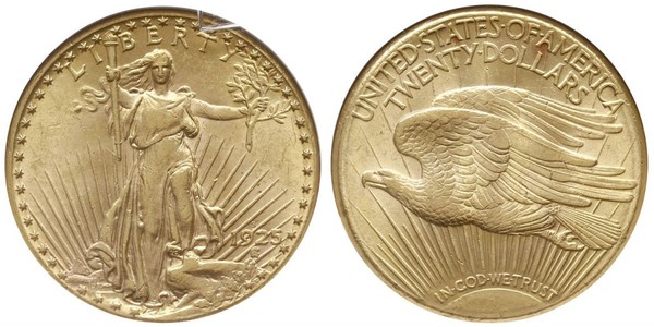 20 Доллар США (1776 - ) Золото 