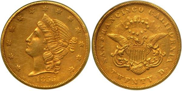 20 Доллар США (1776 - ) Золото 