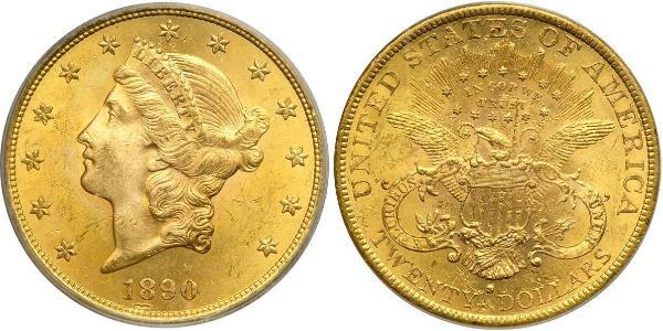 20 Доллар США (1776 - ) Золото 