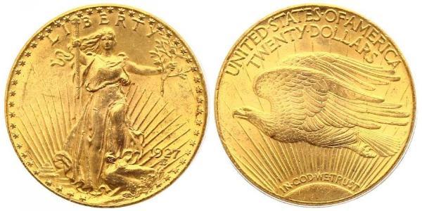 20 Доллар США (1776 - ) Золото 