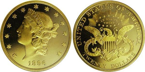 20 Доллар США (1776 - ) Золото 