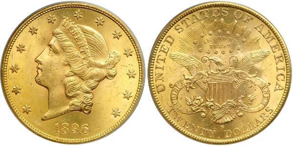 20 Доллар США (1776 - ) Золото 