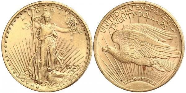 20 Доллар США (1776 - ) Золото 