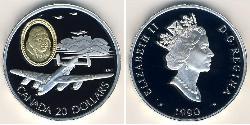 20 Доллар Канада Серебро 
