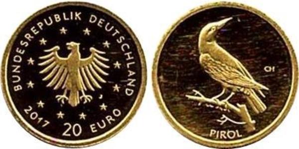 20 Евро Федеративная Республика Германия (1990 - ) Золото 