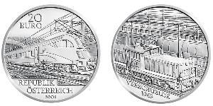 20 Евро Австрийская Республика(1955 - ) Серебро 