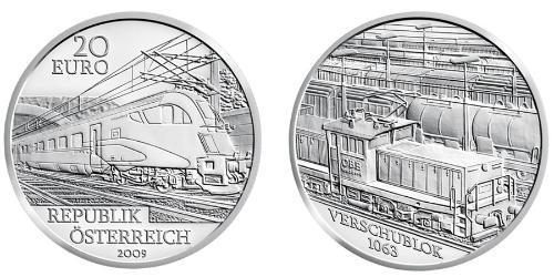 20 Евро Австрийская Республика(1955 - ) Серебро 