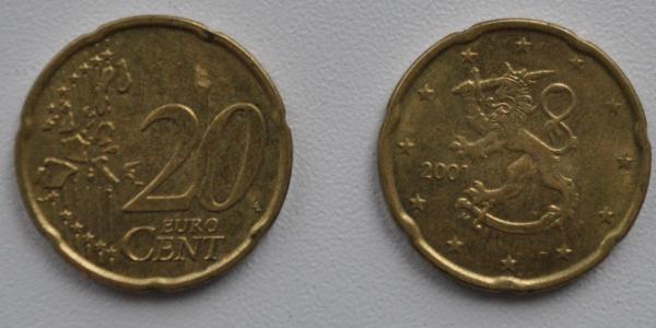 20 Евроцент Финляндия (1917 - )  