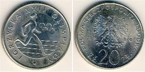 20 Злотий Польська Народна Республіка (1952-1990) Нікель/Мідь 