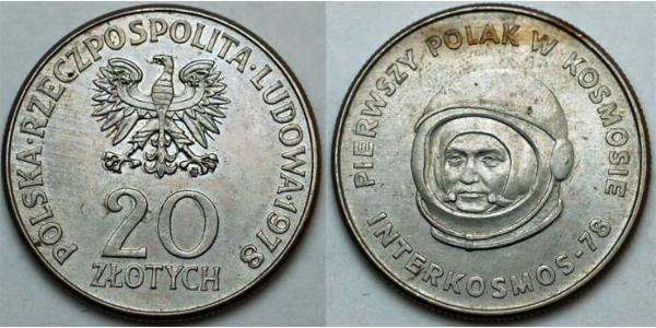 20 Злотий Польська Народна Республіка (1952-1990) Нікель/Мідь 