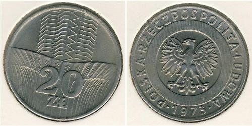 20 Злотый Польская Народная Республика (1952-1990) Никель/Медь 