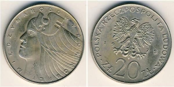 20 Злотый Польская Народная Республика (1952-1990) Никель/Медь 
