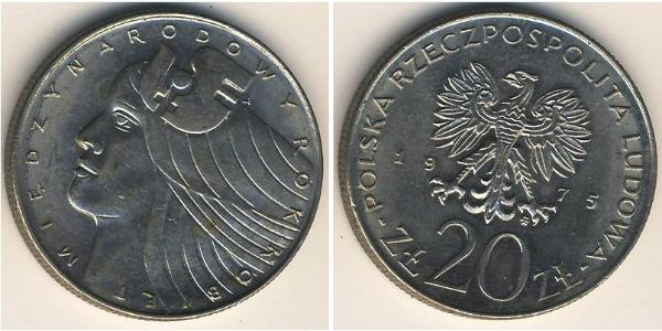 20 Злотый Польская Народная Республика (1952-1990) Никель/Медь 