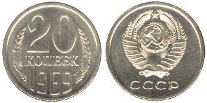 20 Копейка СССР (1922 - 1991) Никель/Медь 