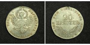 20 Крейцер Австрийская империя (1804-1867) Серебро 