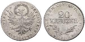 20 Крейцер Австрийская империя (1804-1867) Серебро 