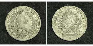 20 Крейцер Бавария (курфюршество) (1623 - 1806) Серебро 
