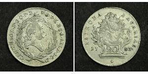 20 Крейцер Бавария (курфюршество) (1623 - 1806) Серебро 