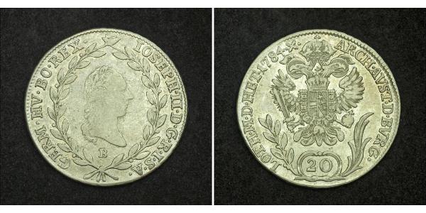 20 Крейцер Священная Римская империя (962-1806) Серебро Francis II, Holy Roman Emperor (1768 - 1835)