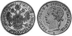 20 Крейцер Австрійська імперія (1804-1867) Срібло 