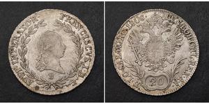 20 Крейцер Австрійська імперія (1804-1867) Срібло 