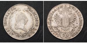 20 Крейцер Австрійська імперія (1804-1867) Срібло 
