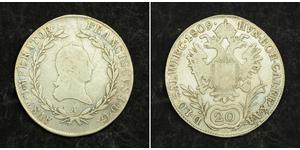 20 Крейцер Австрійська імперія (1804-1867) Срібло 