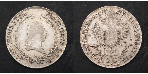 20 Крейцер Австрійська імперія (1804-1867) Срібло 