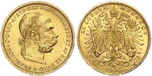 20 Крона Австро-Угорщина (1867-1918) Золото Франц Иосиф I (1830 - 1916)