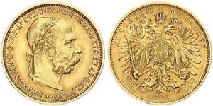 20 Крона Австро-Угорщина (1867-1918) Золото Франц Иосиф I (1830 - 1916)