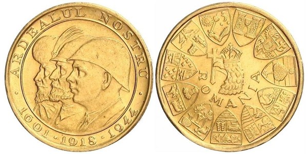 20 Лей Королевство Румыния (1881-1947) Золото Михай I