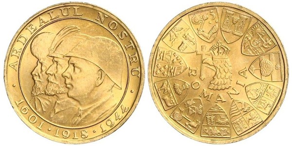 20 Лей Королівство Румунія (1881-1947) Золото Michael I of Romania