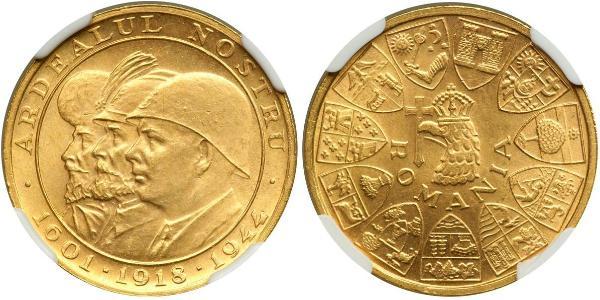 20 Лей Королівство Румунія (1881-1947) Золото Michael I of Romania
