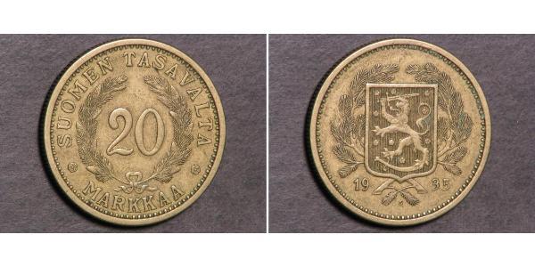 20 Марка Финляндия (1917 - ) Бронза 