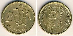 20 Марка Фінляндія (1917 - ) Бронза/Алюміній 