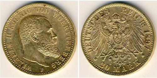20 Марка Великое герцогство Баден (1806-1918) Золото 