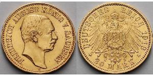 20 Марка Королівство Пруссія (1701-1918) Золото 