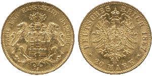 20 Марка Німецька імперія (1871-1918) Золото 
