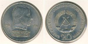 20 Марка Германская Демократическая Республика (1949-1990) Никель/Медь 
