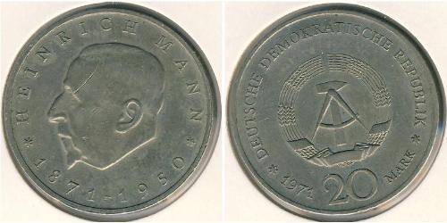 20 Марка Германская Демократическая Республика (1949-1990) Никель/Медь 