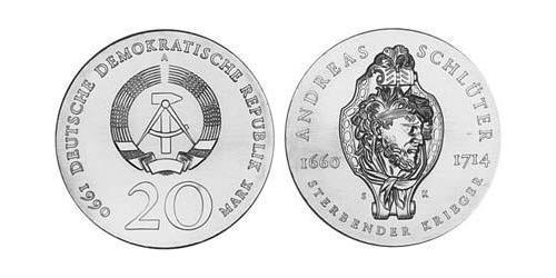 20 Марка Німецька Демократична Республіка (1949-1990) Срібло 